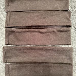Lot of 5 Black Fabric Headbands